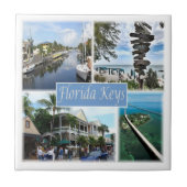 zUS050 FLORIDA鍵，モザイク，アメリカ， タイル (正面)