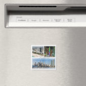 zUS053 MIAMI mosaic , Florida，アメリカ，冷蔵庫 マグネット (インサイチュ (食洗機))