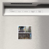 zUS055 NEW YORK City, Mosaic, America,冷蔵庫 マグネット (インサイチュ (食洗機))