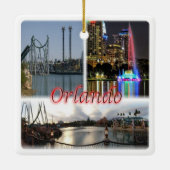 zUS056 ORLANDO Florida，オーランド，アメリカ， セラミックオーナメント (裏面)