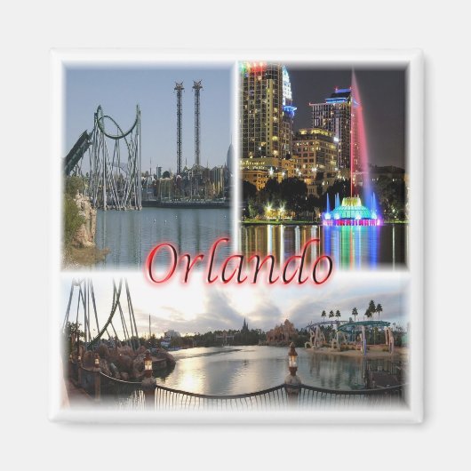zUS056 ORLANDO Florida, Orlando，アメリカ，冷蔵庫 マグネット (正面)