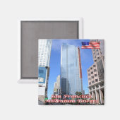 zUS060 SAN FRANCISCO, Millenium Tower,冷蔵庫 マグネット (正面/裏面)