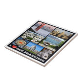 zUS067 SAN FRANCISCO I Love, Mosaic, タイル (側面)