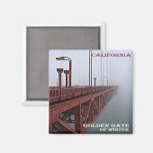 zUS069サンフランシスコ、ゴールデンゲートブリッジ、冷蔵庫 マグネット (正面/裏面)
