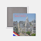 zUS076 SAN FRANCISCO, Filbert通り,冷蔵庫 マグネット (正面/裏面)