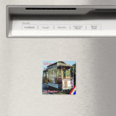 zUS080 SAN FRANCISCO，ケーブルカー，カリフォルニア，冷蔵庫 マグネット (インサイチュ (食洗機))