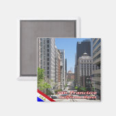 zUS085 SAN FRANCISCO,カリフォルニア通り,冷蔵庫 マグネット (正面/裏面)
