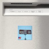 ZUS094 ROUTE 66歴史的ルート66,アメリカ,冷蔵庫 マグネット (インサイチュ (食洗機))