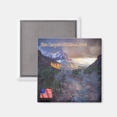 zUS116 ZION CANYON国立公園(ユタ州、冷蔵庫) マグネット (正面/裏面)