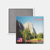 zUS120 YOSEMITE N.P. El Capitan, California,冷蔵庫 マグネット (正面/裏面)