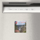 zUS126イエローストーン，カスカダデリオ，冷蔵庫 マグネット (インサイチュ (食洗機))