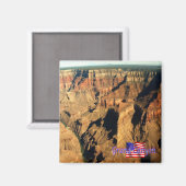 zUS135 GRAND CANYON N.P.パノラマ，アリゾナ冷蔵庫 マグネット (正面/裏面)
