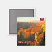 zUS137 GRAND CANYON National Park,アリゾナ,冷蔵庫 マグネット (正面/裏面)