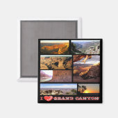 zUS148 GRAND CANYON I Love，モザイク，アリゾナ，冷蔵庫 マグネット (正面/裏面)