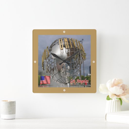 zUS165 UNIVERSAL STUDIO、ロサンゼルス、 スクエア壁時計 (ホーム)