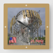 zUS165 UNIVERSAL STUDIO、ロサンゼルス、 スクエア壁時計 (正面)