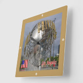 zUS165 UNIVERSAL STUDIO、ロサンゼルス、 スクエア壁時計 (傾斜)