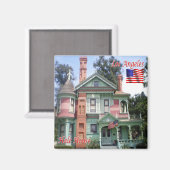 zUS171ロサンゼルス、ヘールハウス、カリフォルニア、冷蔵庫 マグネット (正面/裏面)