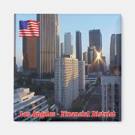 zUS173ロサンゼルス、金融街、冷蔵庫 マグネット