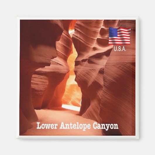 zUS191 ANTELOPE CANYON，アリゾナ，アメリカ，冷蔵庫 マグネット (正面)
