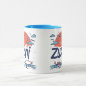Zushi Japan Illustrated Coastal Travel Mug マグカップ (中央)