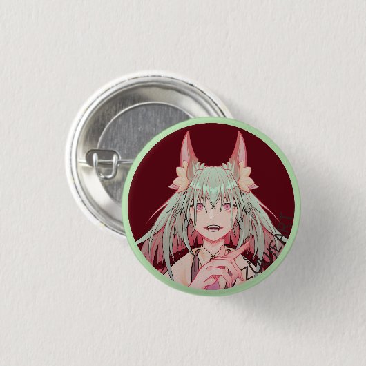 Zuuje Art anime v Tuber Ronde Button 7,6 Cm 缶バッジ (正面&裏面)
