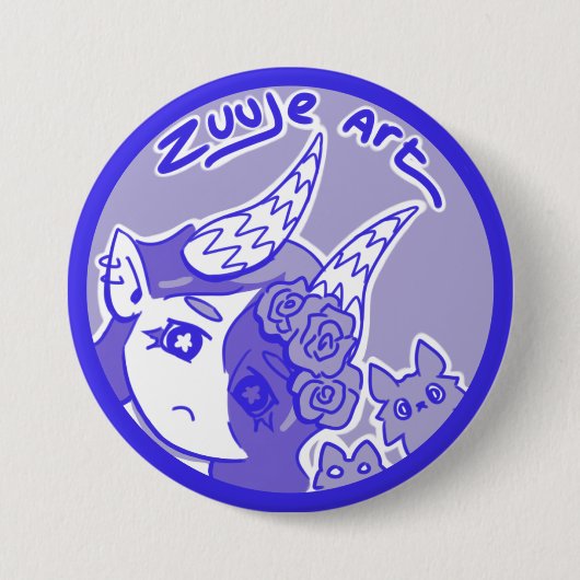 Zuuje Art Logo 缶バッジ (正面)
