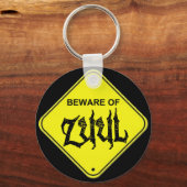 Zuul Keychainに注意 キーホルダー (正面)