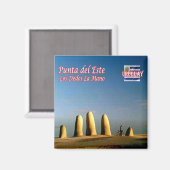 zUY004 URUGUAY, Punta del Este Fingers Hand,冷蔵庫 マグネット (正面/裏面)