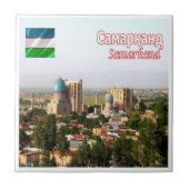 zUZ004 SAMARKAND，ウズベキスタン，アジア， タイル (正面)