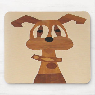 ZV-かわいくファンキーな犬のmousepad マウスパッド