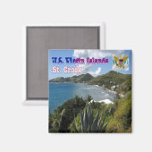 zVI007 SAINT CROIX,ヴァージン諸島，アメリカ，冷蔵庫 マグネット (正面/裏面)