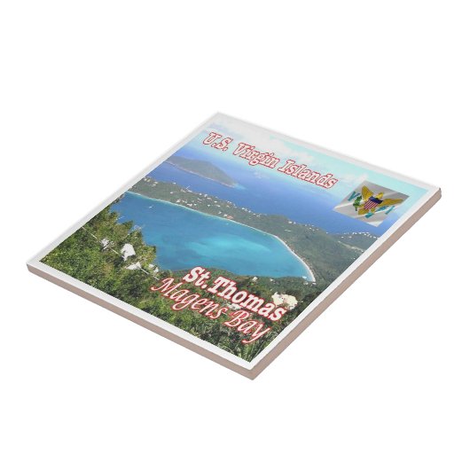 zVI012 SAINT THOMAS, Magens Bay,ヴァージン諸島， タイル (側面)