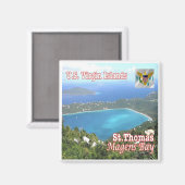 zVI012 SAINT THOMAS, Magens Bay,ヴァージン諸島, マグネット (正面/裏面)