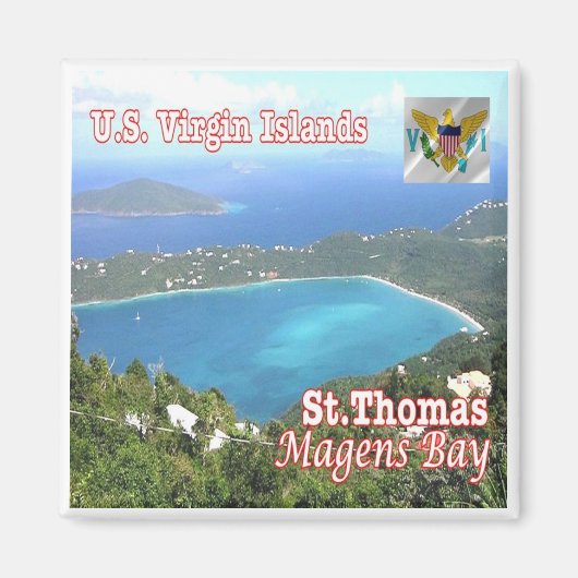 zVI012 SAINT THOMAS, Magens Bay,ヴァージン諸島, マグネット (正面)