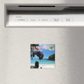 zVI016ヴァージン諸島,トランクベイ,アメリカ,冷蔵庫 マグネット (インサイチュ (食洗機))