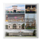 zVN004 HO CHI MINH，モザイク，ベトナム，アジア タイル (正面)