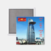zVN005 HO CHI MINH, Bitexco Financial Tower,冷蔵庫 マグネット (正面/裏面)