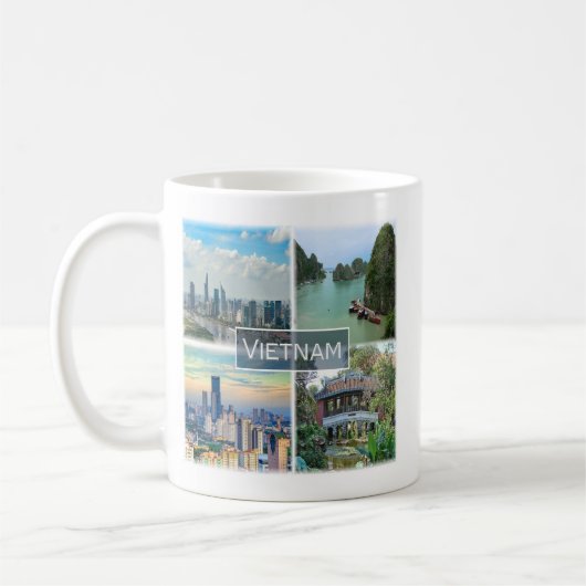 zVN012 VIETNAM, Mosaic, Asia, コーヒーマグカップ (左)