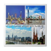 zVN013 HO CHI MINHシティサイゴン，モザイク， タイル (正面)