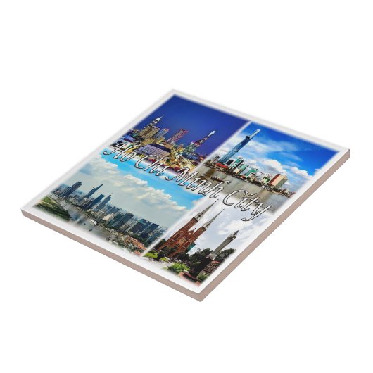 zVN013 HO CHI MINHシティサイゴン，モザイク， タイル (側面)