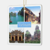 zVN014ベトナム,モザイク,アジア, セラミックオーナメント (左)