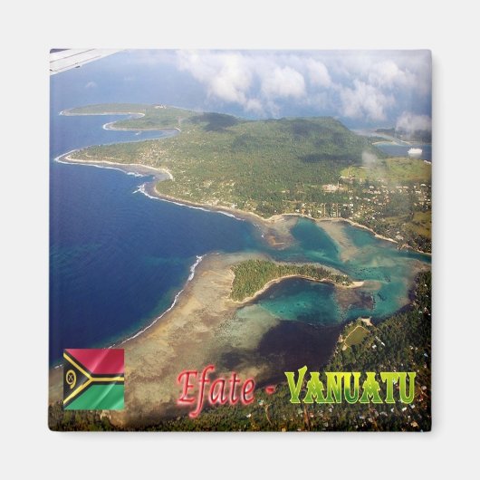 zVU006 EFATE、ERAKOR島、バヌアツ、冷蔵庫 マグネット (正面)