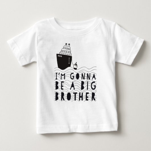Zwanger: I'm gonna be a big brother ベビーTシャツ (正面)