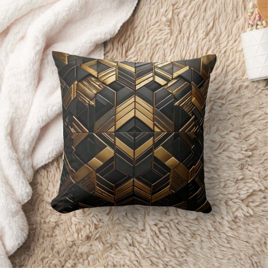 Zwart goud bling  クッション (ブランケット)