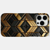 Zwart goud bling retro Case-Mate iPhoneケース (裏面 (横))