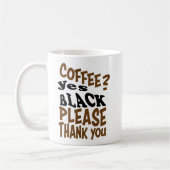 zwarte koffie コーヒーマグカップ (左)
