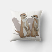 zwei Erdmännchen mit Schatten クッション (裏面)