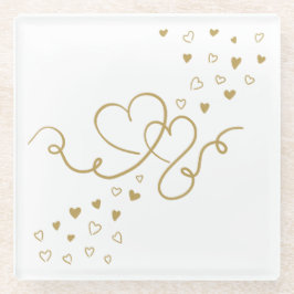 Zwei Herzen  ガラスコースター