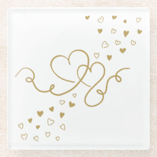 Zwei Herzen  ガラスコースター